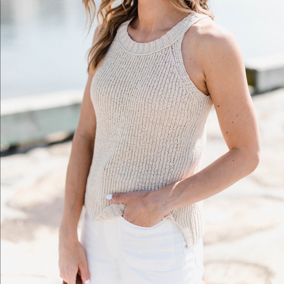 J Crew Point Sur Tank Top Knit Sweater 